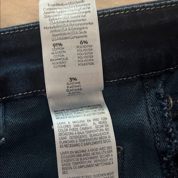 MOTHER The Roller Fray dark denim wide leg jeans - Picture 7 of 8